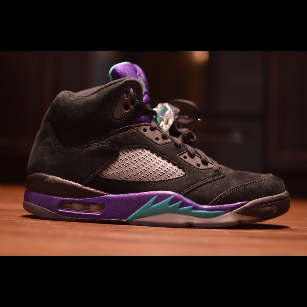 Air Jordan 5 Black Grape size 11
